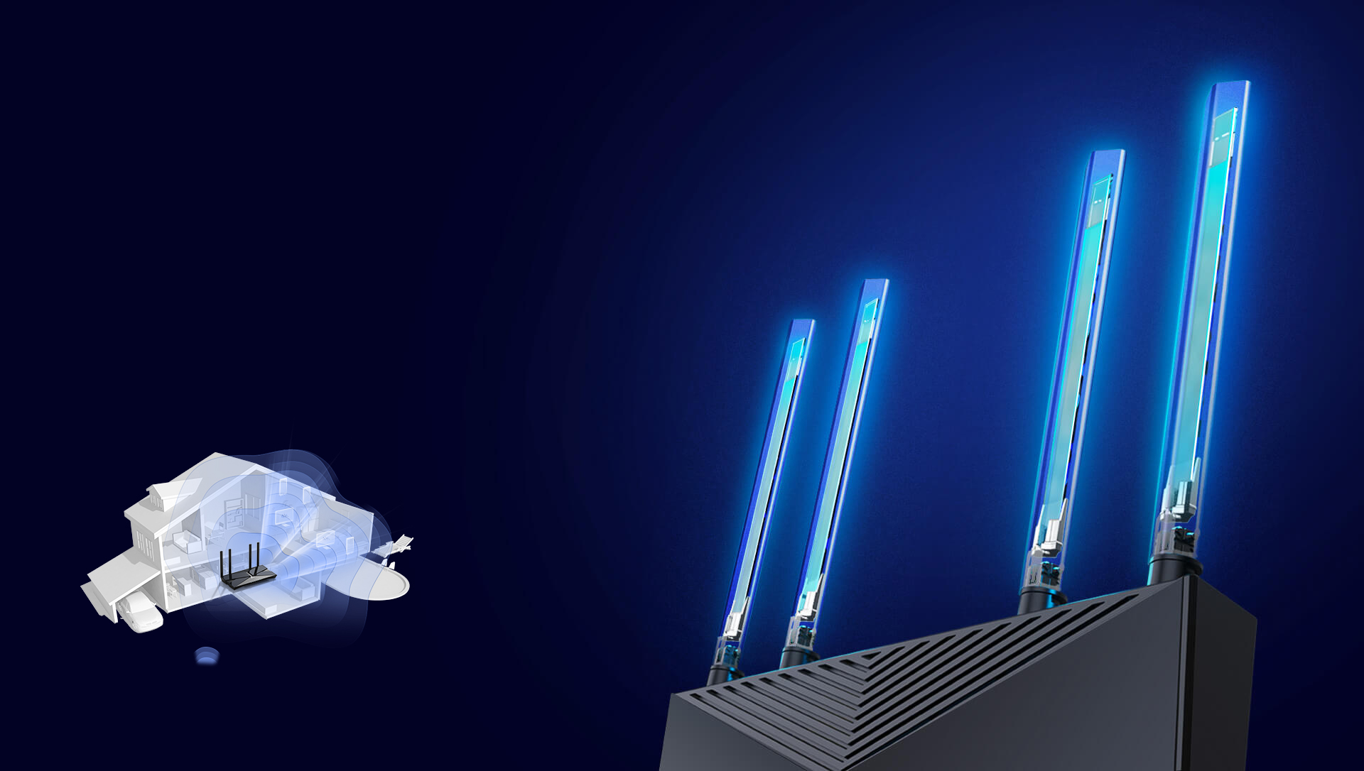 Bộ ph&aacute;t wifi TP-Link Archer AX50 Wifi 6, AX3000 6